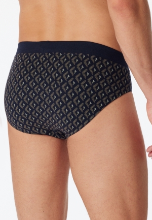 Slip fijne interlock BRUIN-GRIJS