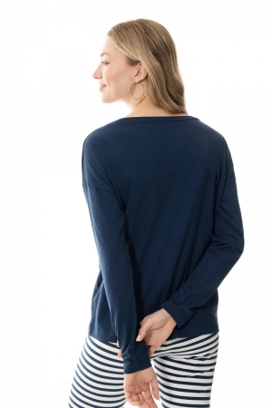 Shirt lange mouw Tessie DEEP SHADOW