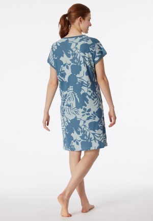 Slaapshirt bloemenprint BLUEBIRD