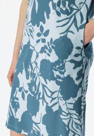 Slaapshirt bloemenprint BLUEBIRD