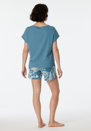 Pyjama met short BLAUWGRIJS