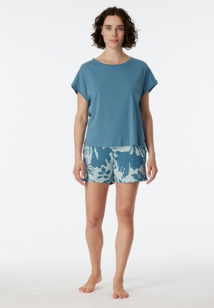 Pyjama met short BLAUWGRIJS