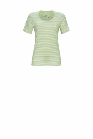 Pyjama gebloemd GROEN