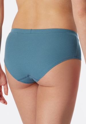 Short dubbelrib BLAUWGRIJS