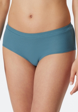 Short dubbelrib BLAUWGRIJS