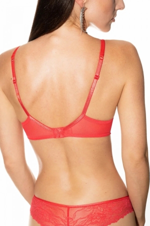 Fabulous half cup spacer bh LOLLOPOP RED