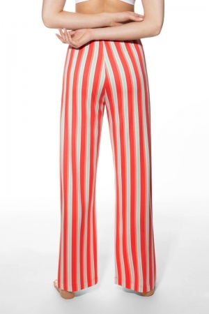DAVINA lange broek LOLLOPOP RED