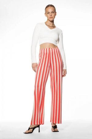 DAVINA lange broek LOLLOPOP RED