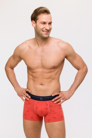 Boxershorts palmbomen 2-pack ROOD