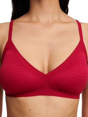 Soft Stretch Padded Bralette PASSION RED