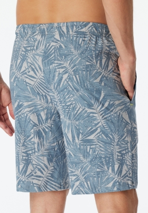 Pyjama kort met ronde hals BLAUW