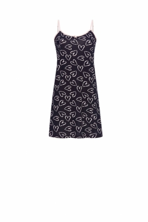 Slaapkleedje love spaghetti DARK NAVY