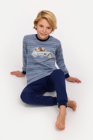 Jongenpyjama Labradoodle BLAUW