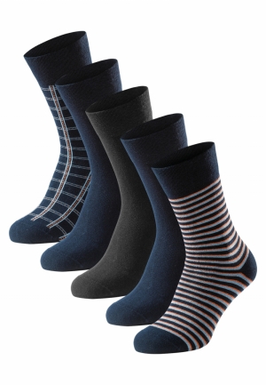 Herensokken Bluebird BLAUW-ZWART