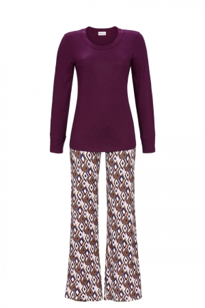 Pyjama met grafische print PURPLE WINE