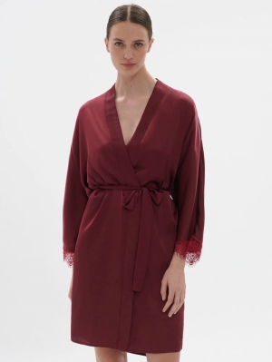 Satin Secrets kimono VIOLET