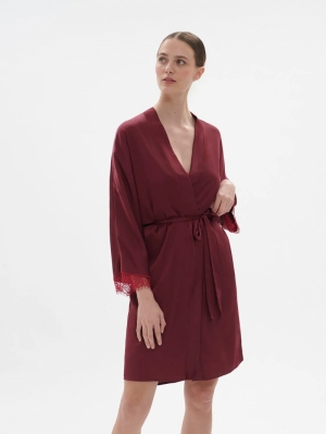 Satin Secrets kimono VIOLET