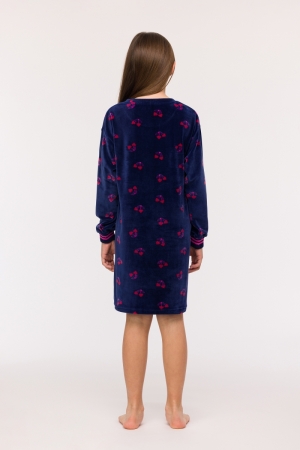 Slaapkleedje kersjesprint DONKERBLAUW