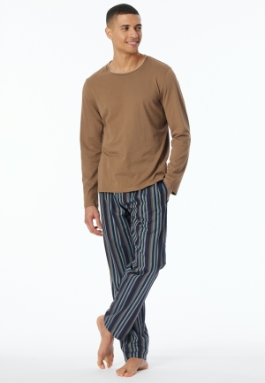 Shirt lange mouwen Mix + Relax WHISKEY