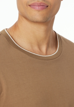 Shirt lange mouwen Mix + Relax WHISKEY