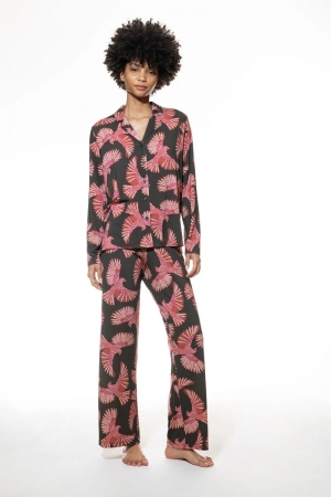 Flying Bird doorknooppyjama THUNDER GREY