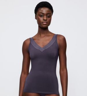 Feel of Modal Tank Top INK GRAY