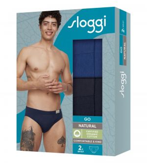 Sloggi Men GO Natural Slips 2P BLUE