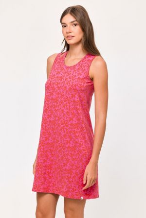 Nachtkleed koraalprint ROOD