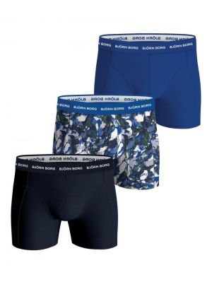 Cotton Stretch Boxer 3P BLAUW
