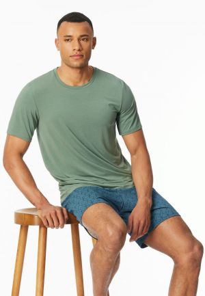 Korte pyjama Long Life Soft KAKI