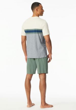 Korte pyjama Casual Nightwear KAKI