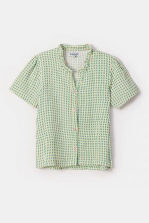 Meisjespyjama geruit GROEN