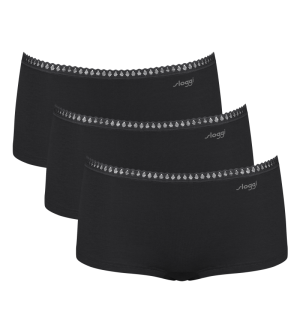 Sloggi GO Crush Short 3-pack ZWART