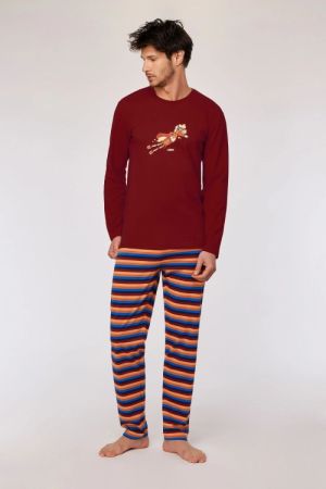 Herenpyjama Pony Kenny DONKERROOD