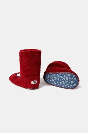Pantoffels DONKERROOD