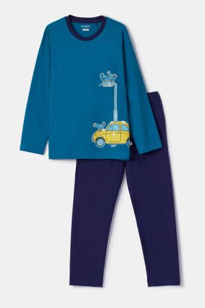 Jongenspyjama Duif Wanda GROENBLAUW