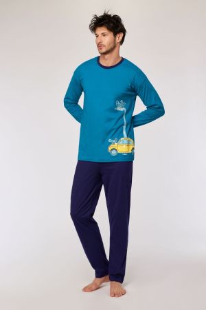Herenpyjama Duif Wanda GROENBLAUW