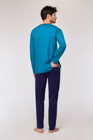 Herenpyjama Duif Wanda GROENBLAUW