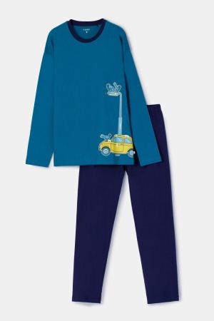 Herenpyjama Duif Wanda GROENBLAUW