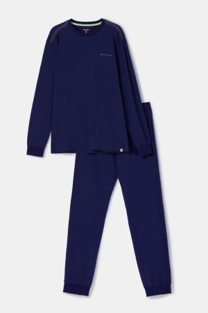 Herenpyjama Dream big DONKERBLAUW