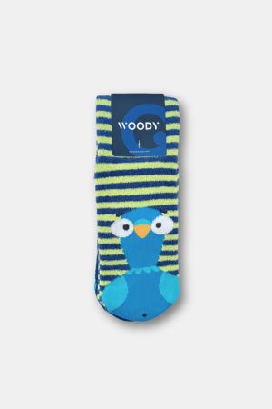 Warme kousen met anti-slip BLAUW
