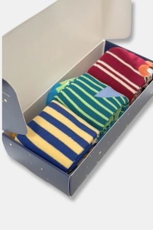 Cadeauset van 6 paar sokken MEERKLEURIG