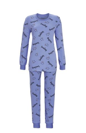 Pyjama Smiling interlock MILKY BLUE
