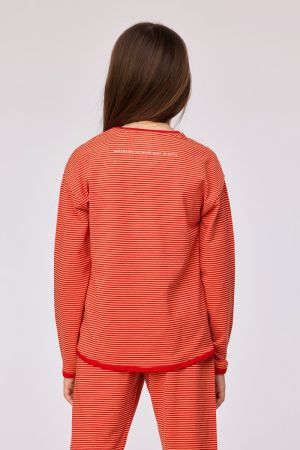 Meisjespyjama Nighttime Hero ROOD-ORANJE