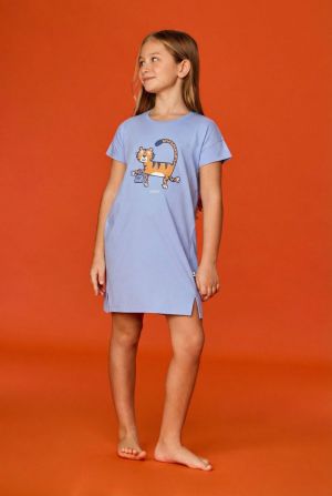Slaapkleedje tijger BLAUW