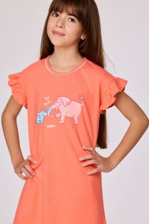 Slaapkleed olifant KORAALROOD