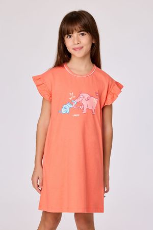 Slaapkleed olifant KORAALROOD