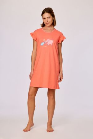 Slaapkleed olifant KORAALROOD