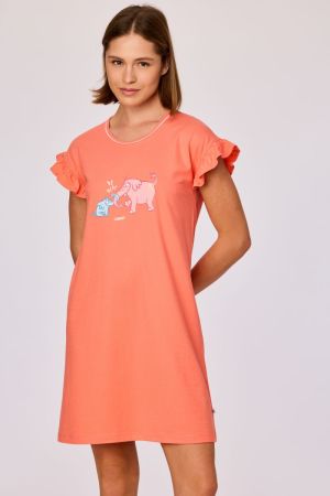 Slaapkleed olifant KORAALROOD