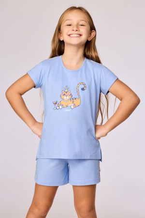 Meisjespyjama BLAUW